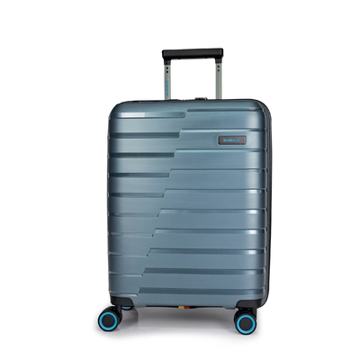 Bg berlin - pivot cabin size/carry-on (4 wheel), 55cm/20in luggage, 10kg suitcase, Petrol Metallic, medium