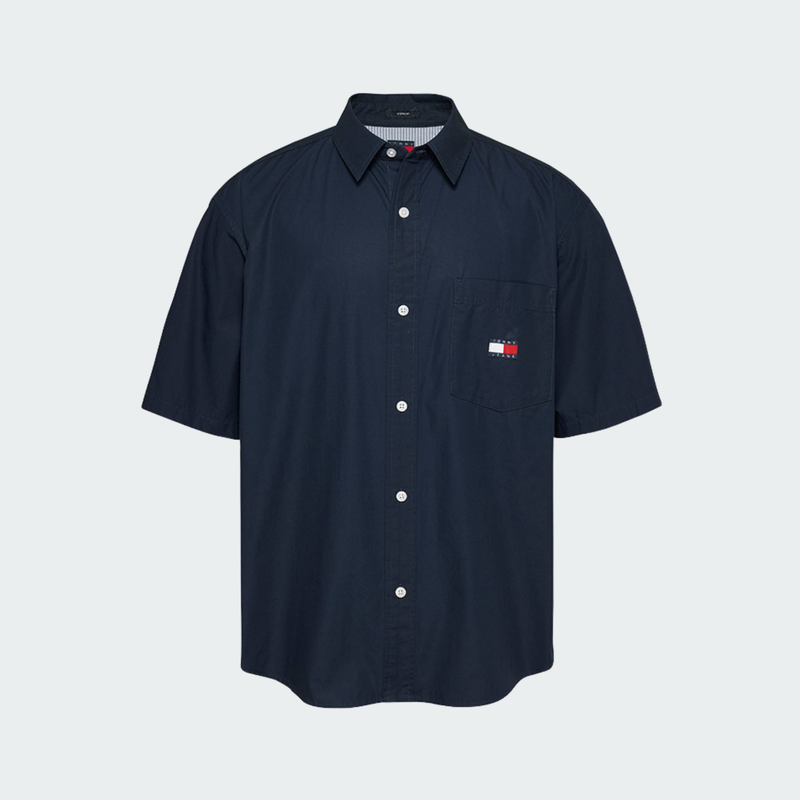 Mens easy poplin overshirt-null