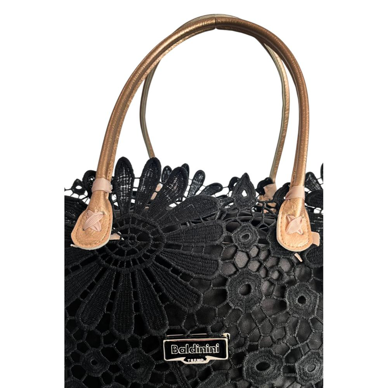 Black pu women handbag-null