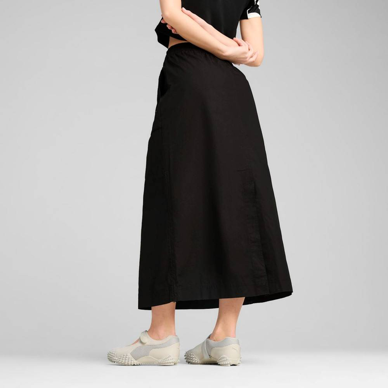 Future archive zip-off maxi woven skirt-null