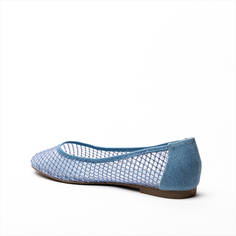 Miss belgini mesh flats with rhinestones-null