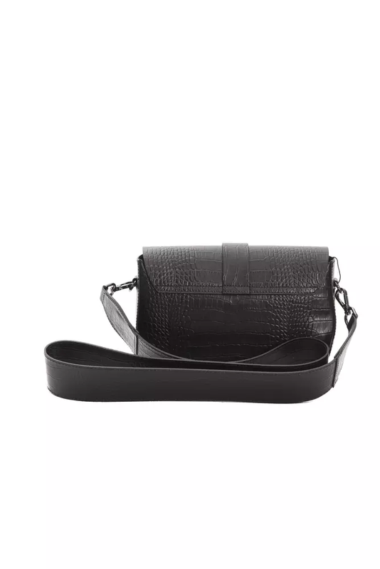 Black leather women crossbody-null