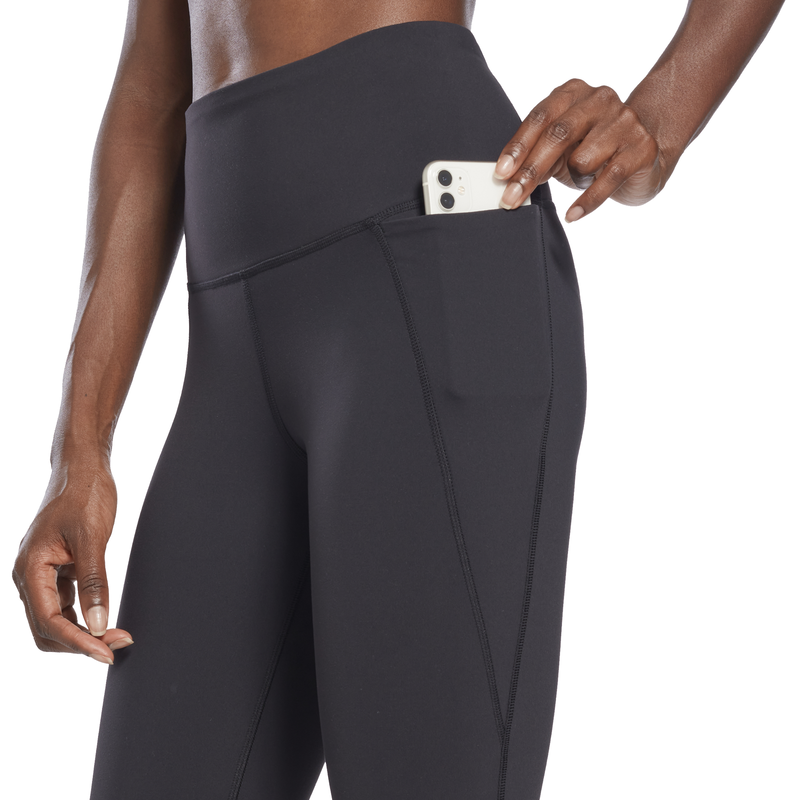 Reebok women ts leather lux high rise tight (hb2027) image number null