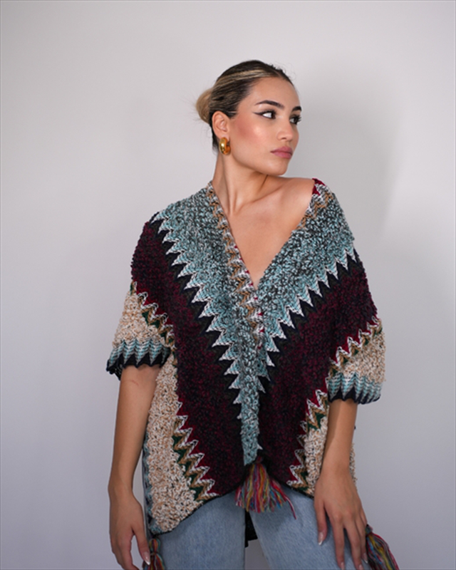 Knitted cape ab-1-null