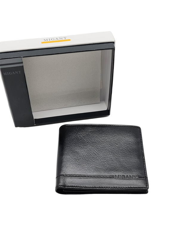 Migant design leather mens wallet in giftbox fo-382-null