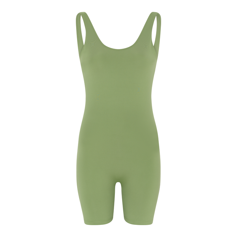 Girlfriend collective bike unitard in santis image number null