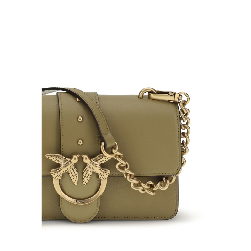 Bicolor calf leather bos taurus shoulder bag-null
