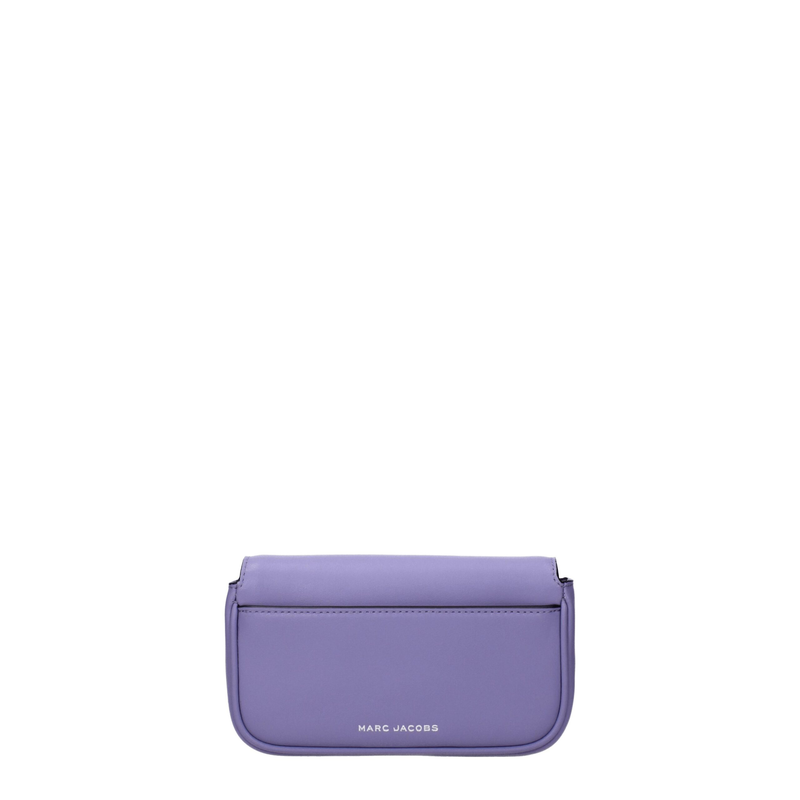 Purple leather crossbody bag-null