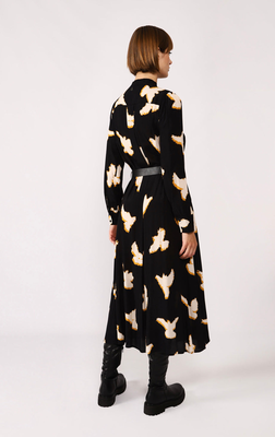 Dixie long dress agipvdga, Black, medium