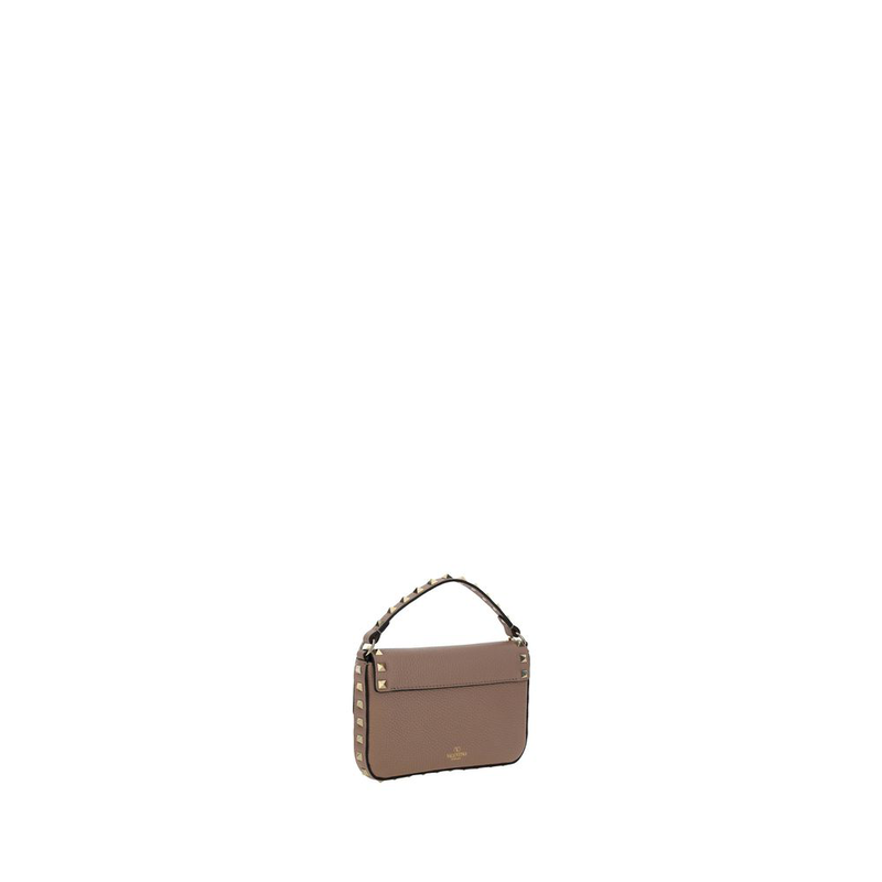 Beige calf leather bos taurus shoulder bag-null