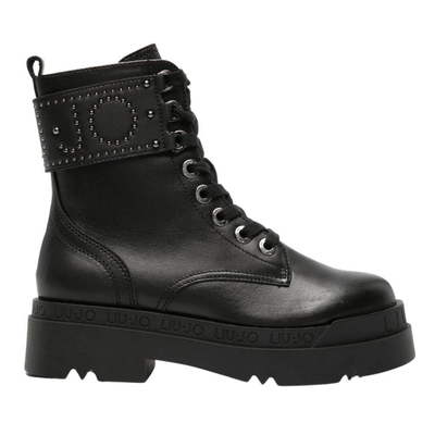 Liu Jo love 42 - ankle leather boot, Black, medium