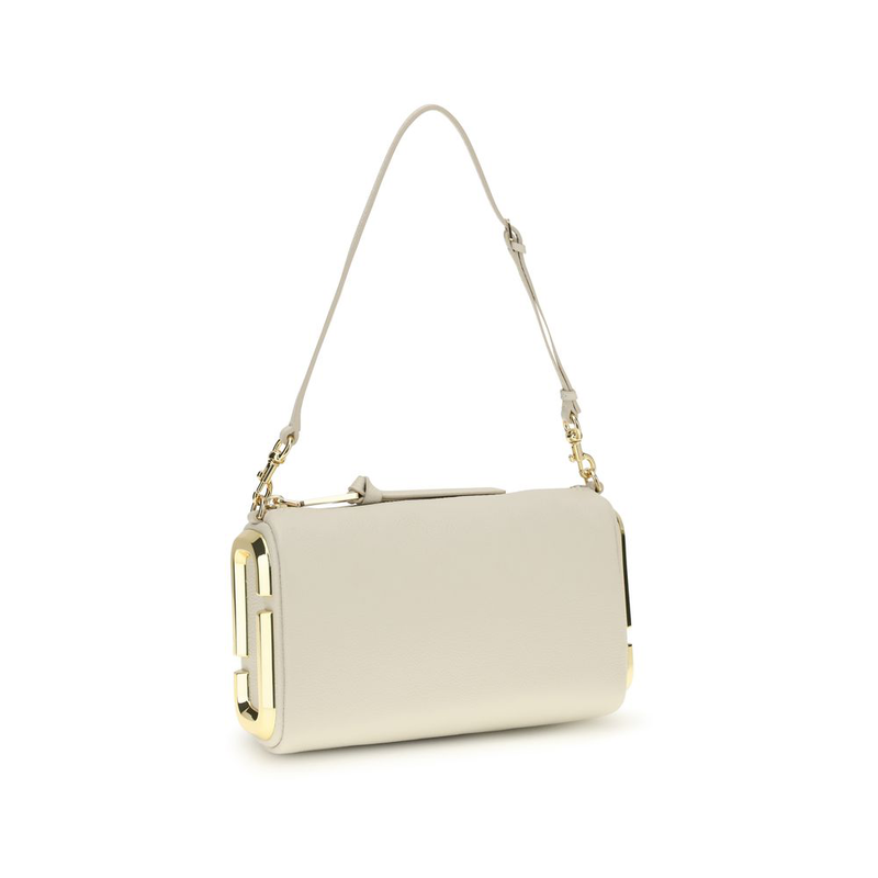 Beige calf leather bos taurus shoulder bag-null
