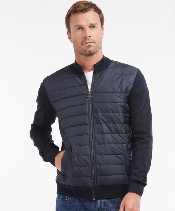 Barbour man carn baffle zip thru sweater mkn1104 image number null