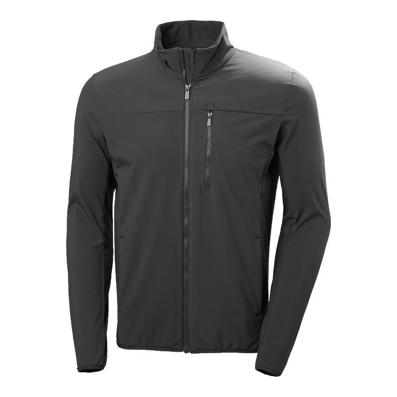 Mens crew softshell jacket 2.0 - ebony , l-null