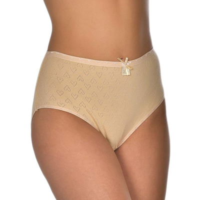 Namaldi maxi cotton high waist womens slip #247, Beige, medium
