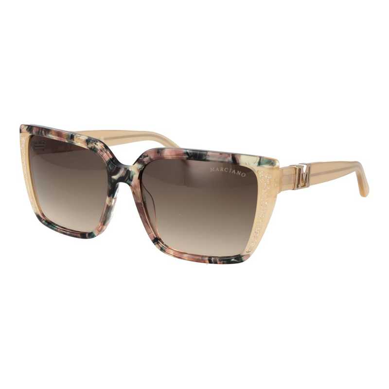 Beige acetate sunglasses-null