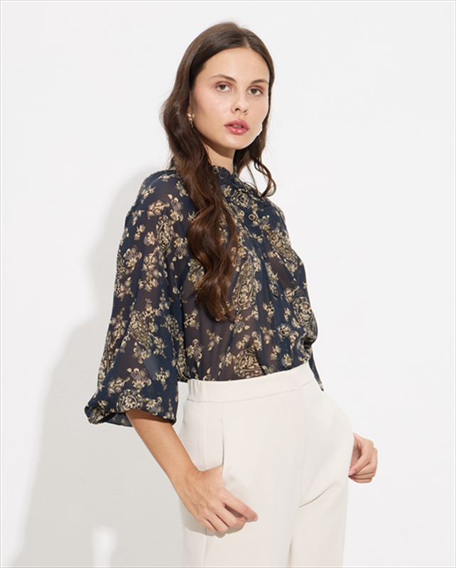 Shirt chiffon printed-null