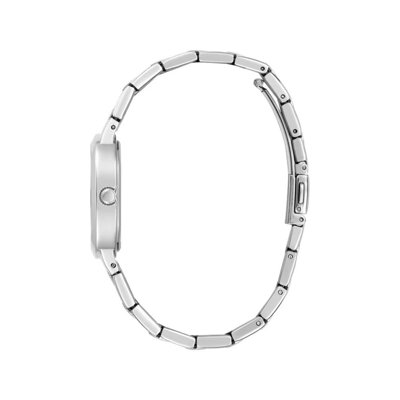 Gray stainless steel bracelet watch-null
