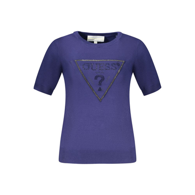 Blu viscosa woman sweater, Blue, medium