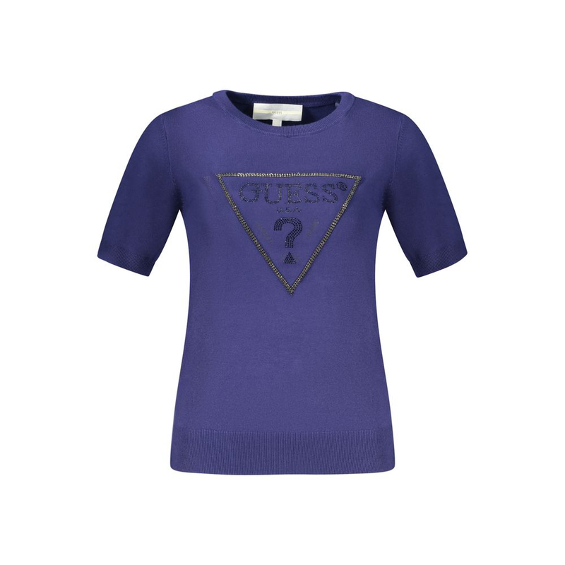 Blu viscosa woman sweater-null