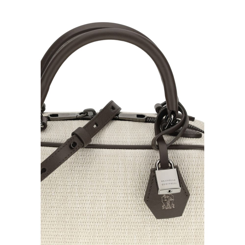Gray polyamide handbag-null