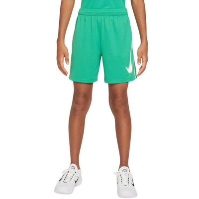 Kids Dri-FIT multi+ hybrid short, Green / White, medium
