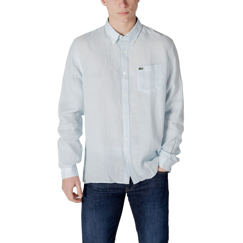Blue linen shirt-null