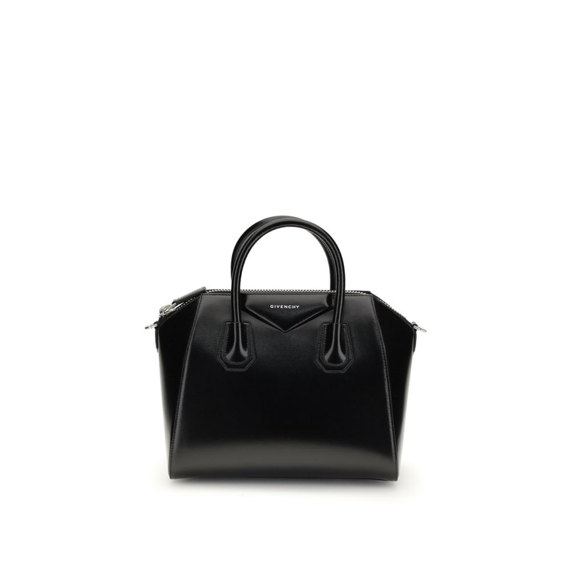 Black calf leather bos taurus handbag-null