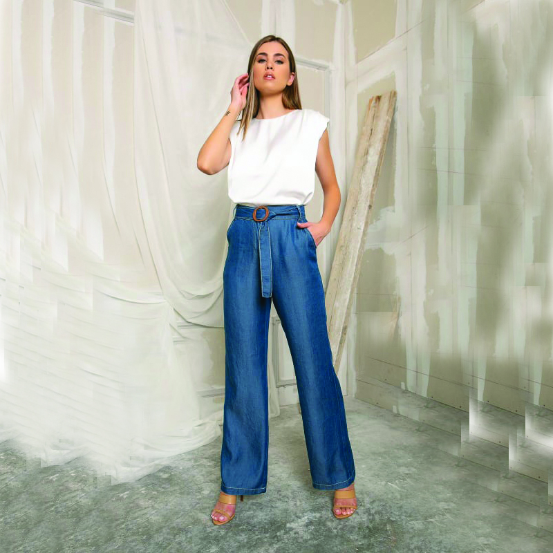 Donna martha jean trouser - blue jean-null