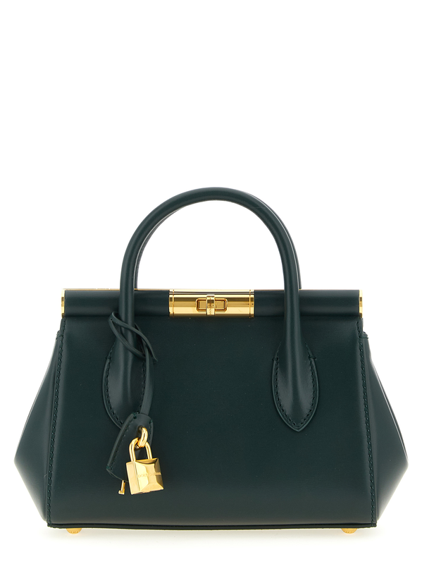 Bicolor calfskin handbag-null