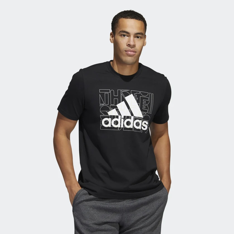 Adidas digital dna badge of sport graphic tee he4819-null