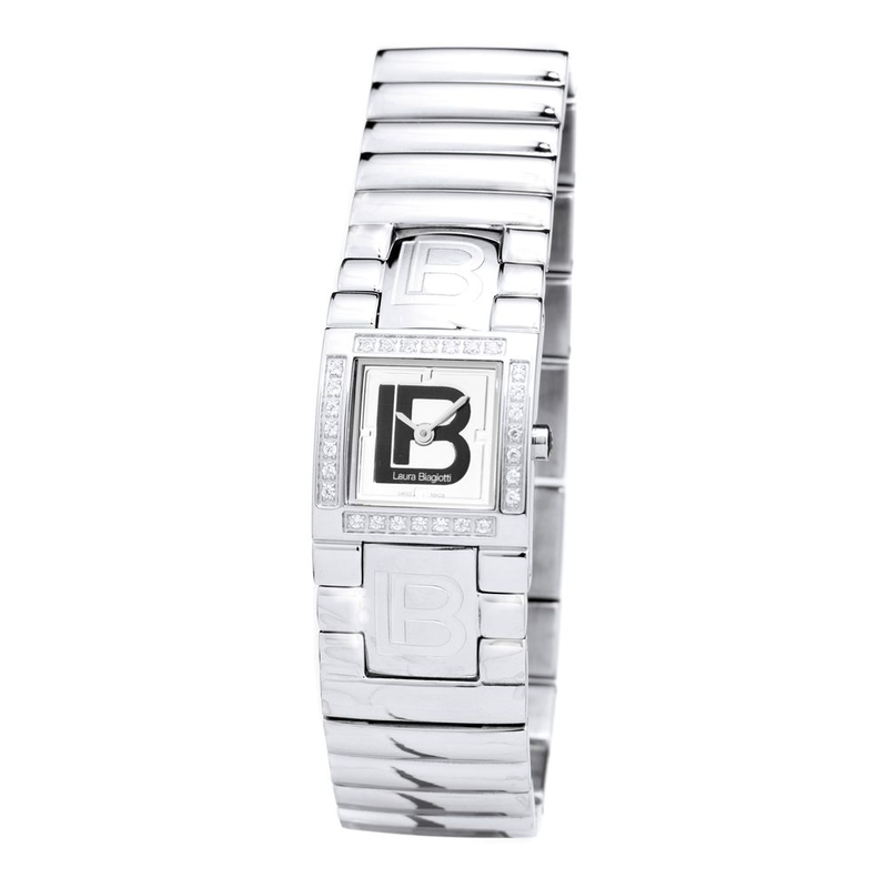 Silver stainless steel dress watch-null