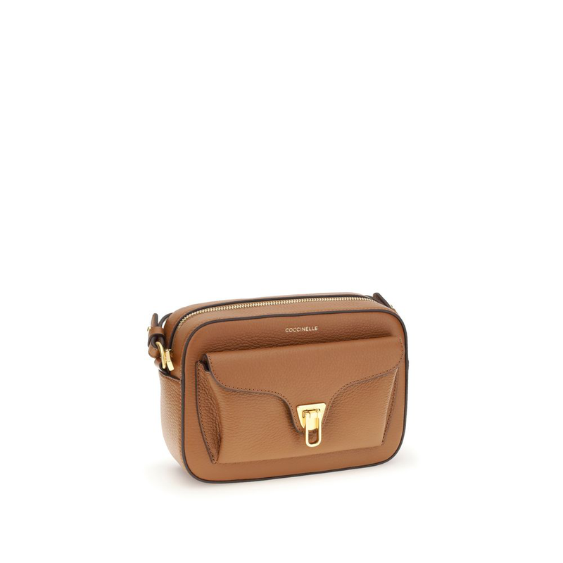 Brown calf leather bos taurus shoulder bag-null