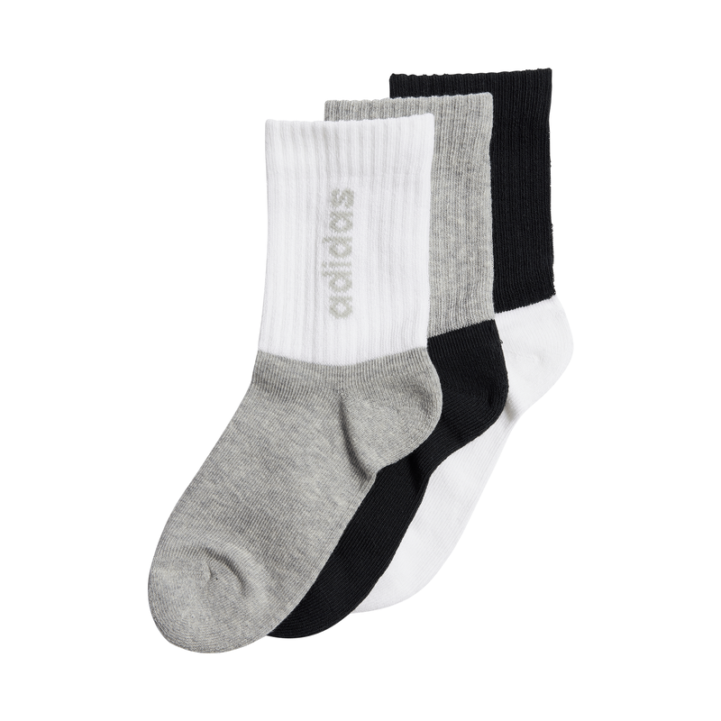 Adidas unisex linear crew socks 3 pairs kids-null