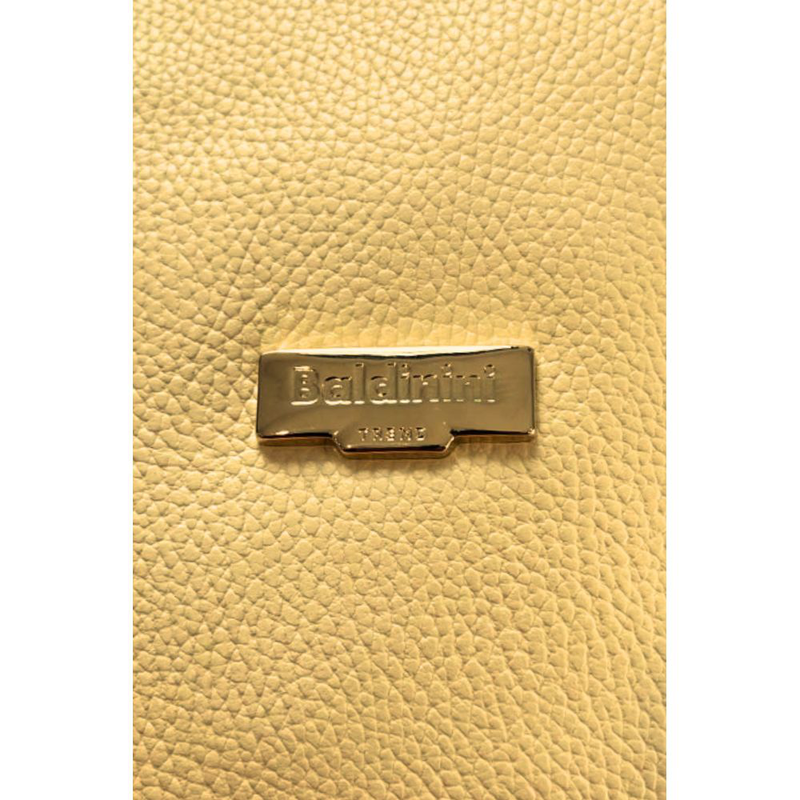 Yellow leather women shoulder bag-null