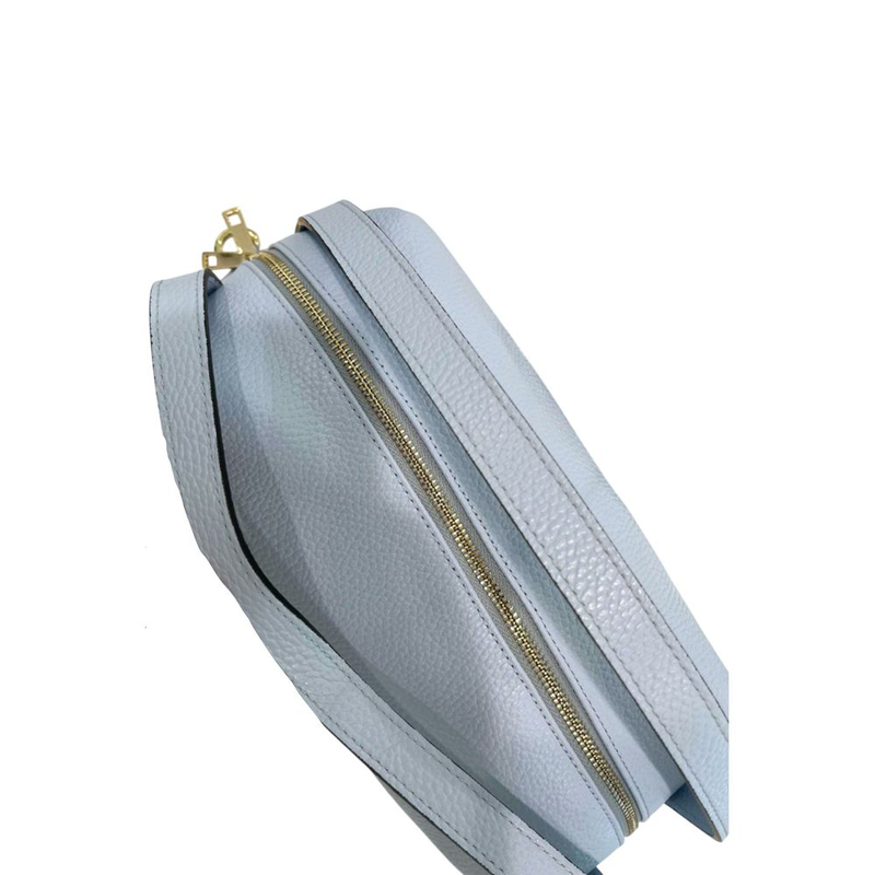 Blue leather women bag-null