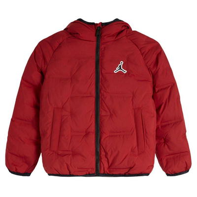 Nike jordan little kids welded puffer, Gym Red, medium