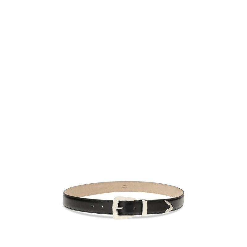 Black calf leather bos taurus regular belt-null