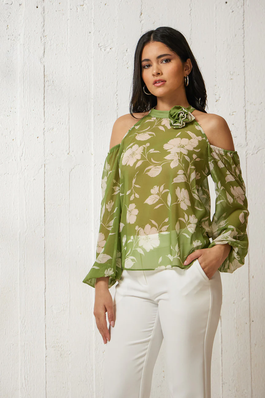 Blouse florie by enzzo fashion - aloe , xl-null