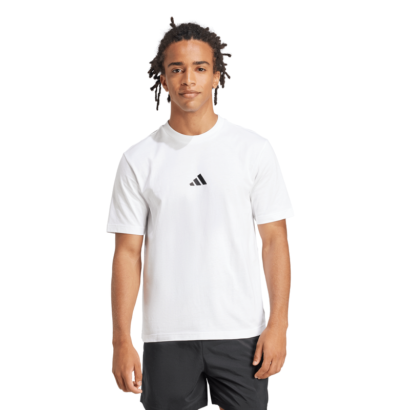Adidas men's essentials small logo single jersey t-shirt image number null
