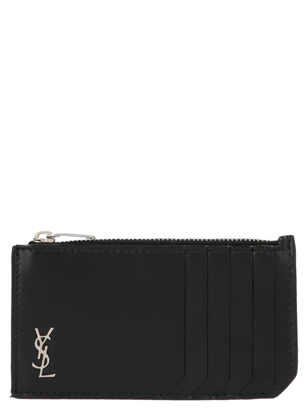 Black calfskin cardholder-null