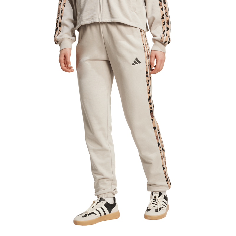 Adidas womens essentials joggers with animal print 3-stripes-null