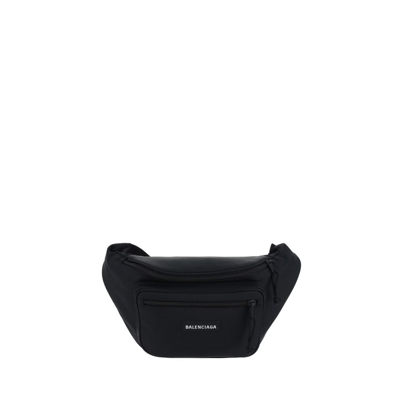 Black polyester clutch bag-null