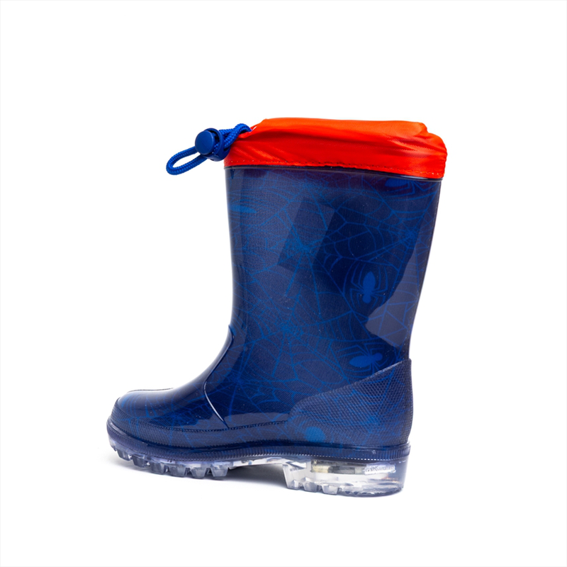 Spiderman boys mid calf boots with lights-null