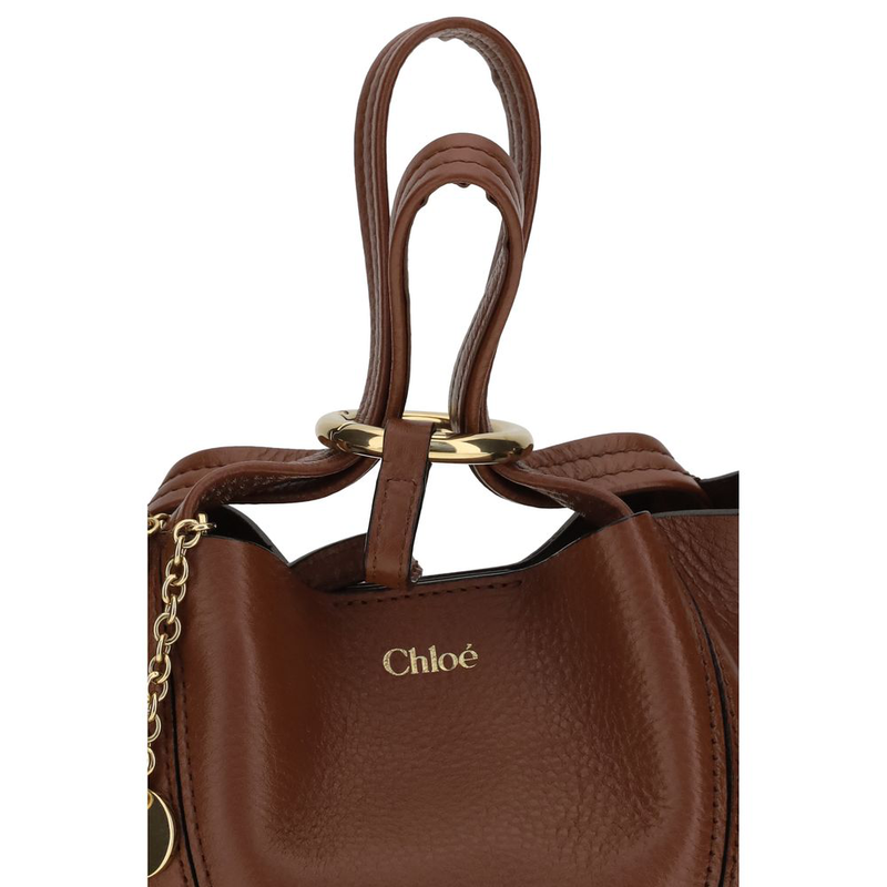 Brown calf leather bos taurus shoulder bag-null