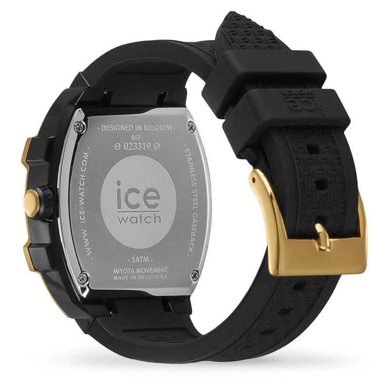 Black synthetic dress watch-null