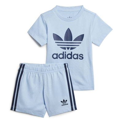 Adidas short tee set, Sky Blue, medium