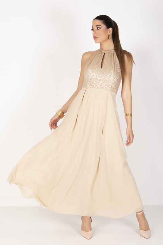 Maxi dress - gold , s-null
