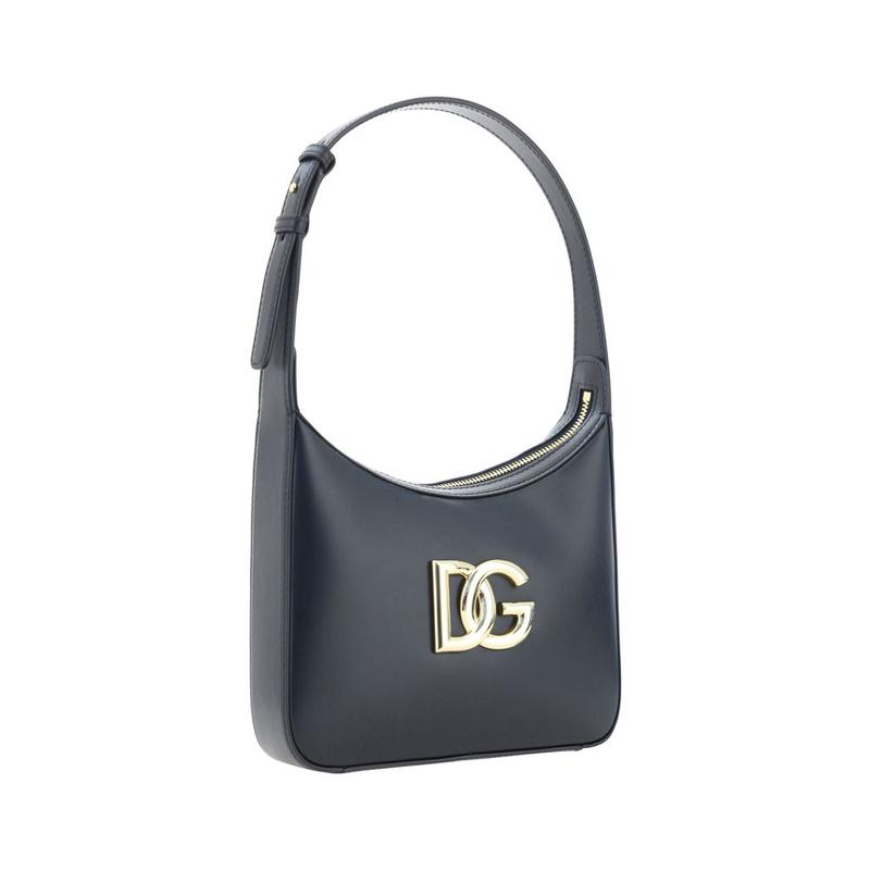 Black calf leather bos taurus shoulder bag-null