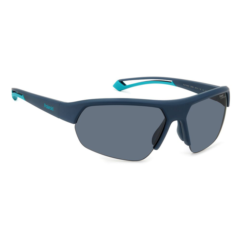Blue resin sunglasses-null